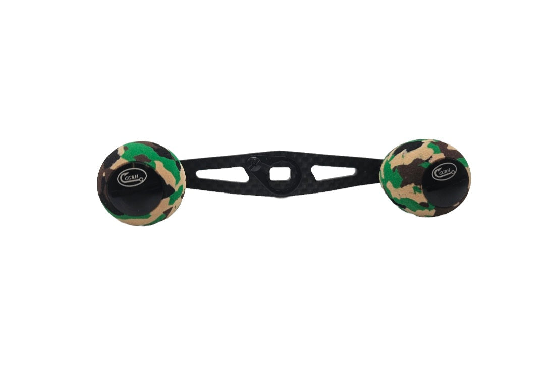 CCRH 105mm Carbon Fiber Reel Handle Round EVA Foam Grips
