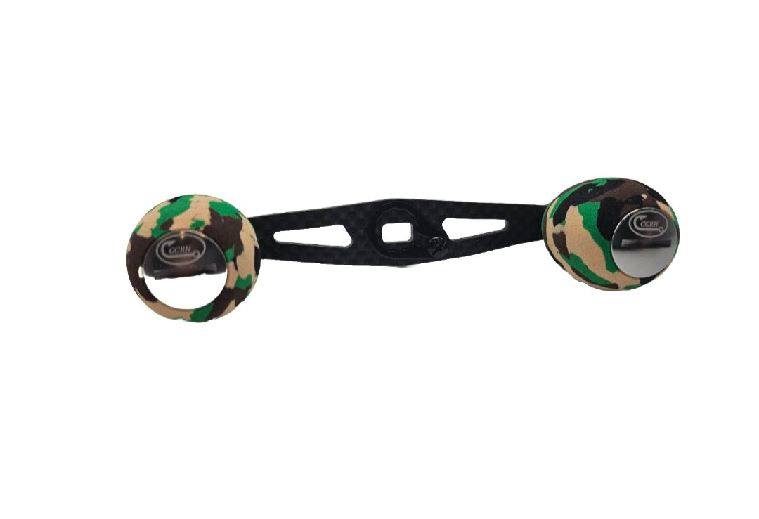 CCRH 105mm Carbon Fiber Reel Handle Round EVA Foam Grips
