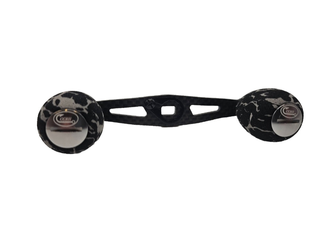 CCRH 105mm Carbon Fiber Reel Handle Round EVA Foam Grips