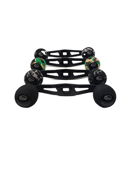 CCRH 120mm Carbon Fiber Power Reel Handle Round EVA Foam Grips