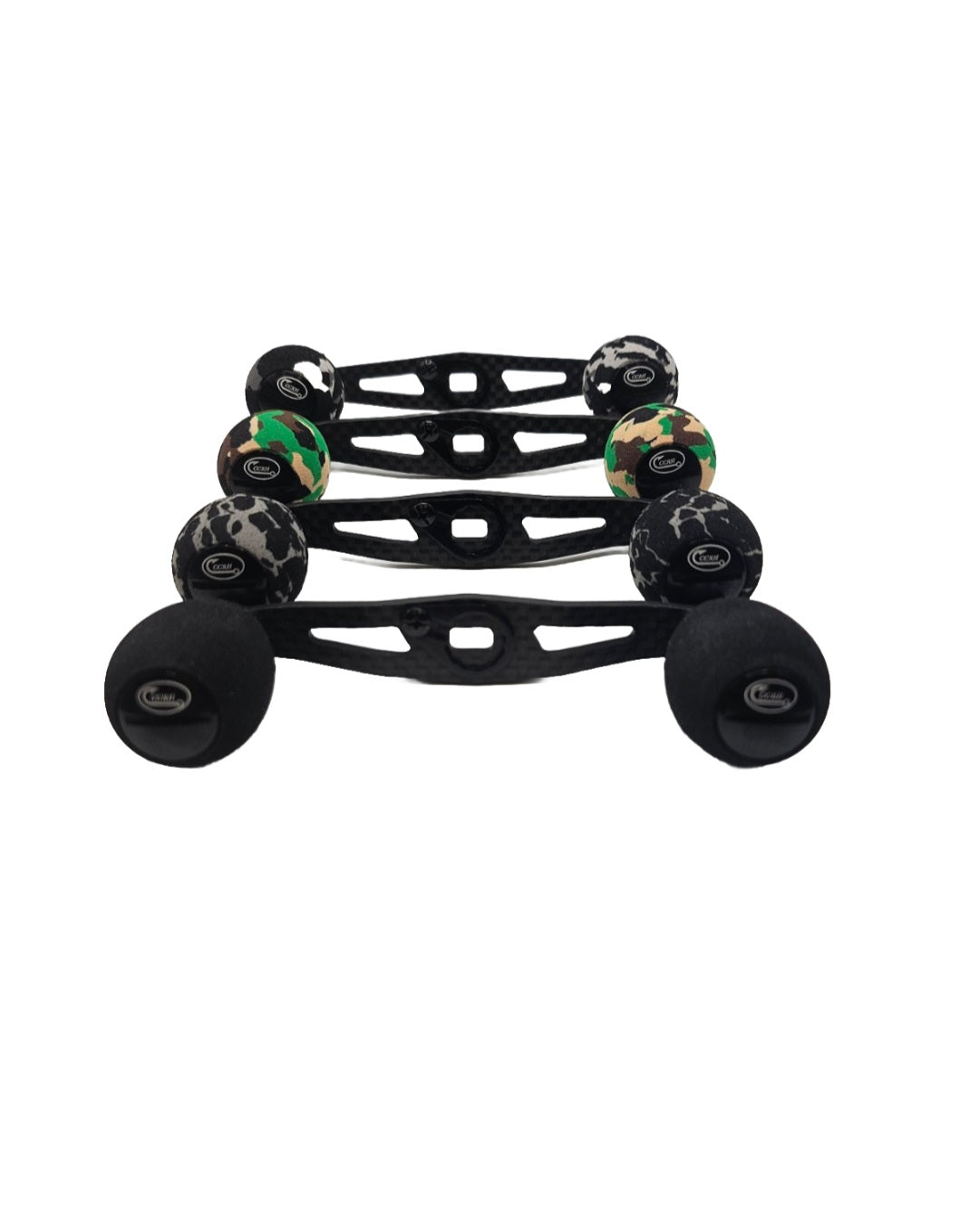 CCRH 105mm Carbon Fiber Reel Handle Round EVA Foam Grips