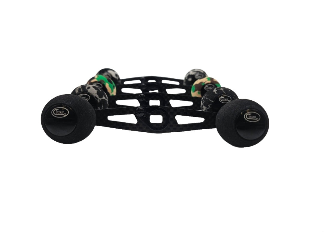 CCRH 105mm Carbon Fiber Reel Handle Round EVA Foam Grips