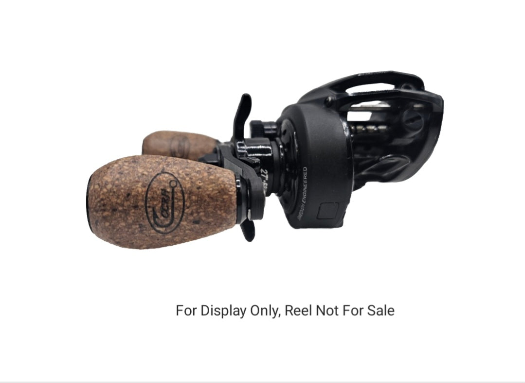 Carbon Fiber Baitcasting Handle – EVA/Cork Knobs – Universal + Adapter