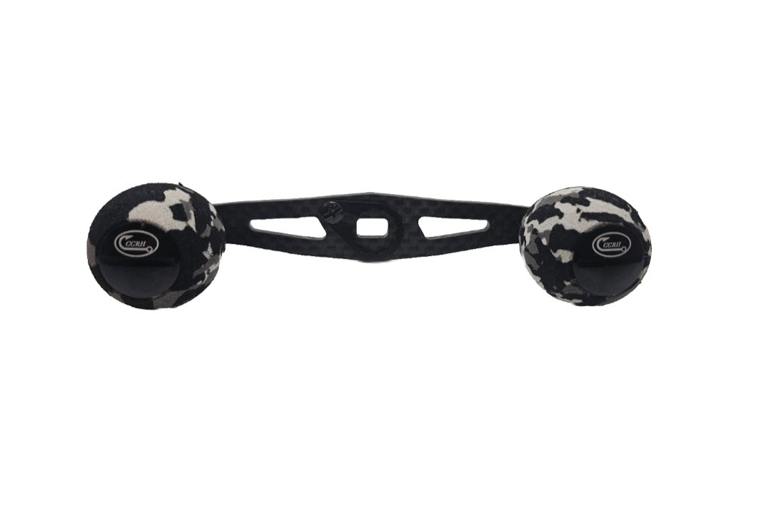 CCRH 105mm Carbon Fiber Reel Handle Round EVA Foam Grips