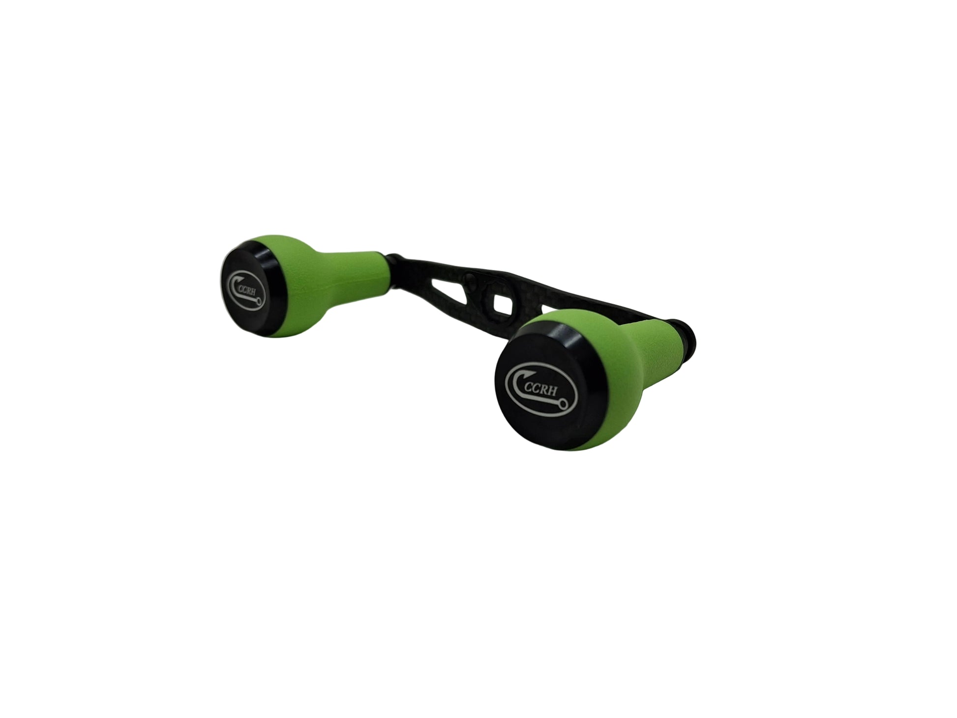 95mm Carbon Fiber Baitcasting Reel Handle – TPE Knobs Upgrade – Cooper Custom Reel Handles