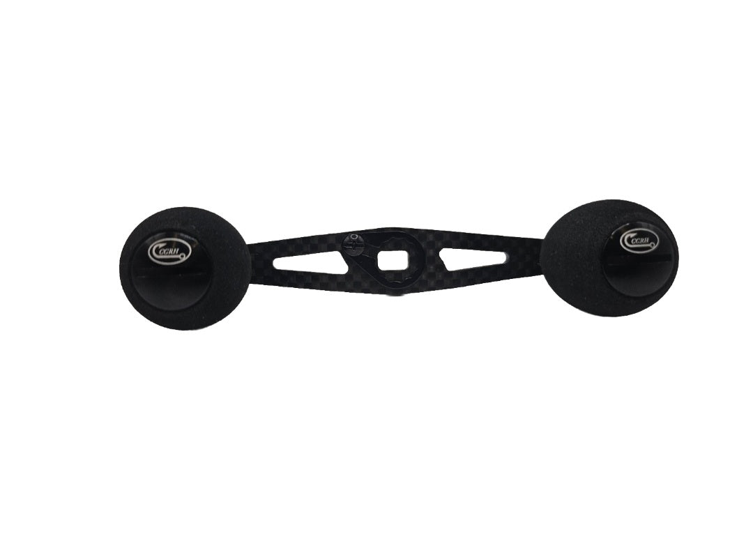 110mm Carbon Fiber Baitcasting Handle – EVA/Cork Knobs – Cooper Custom Reel Handles