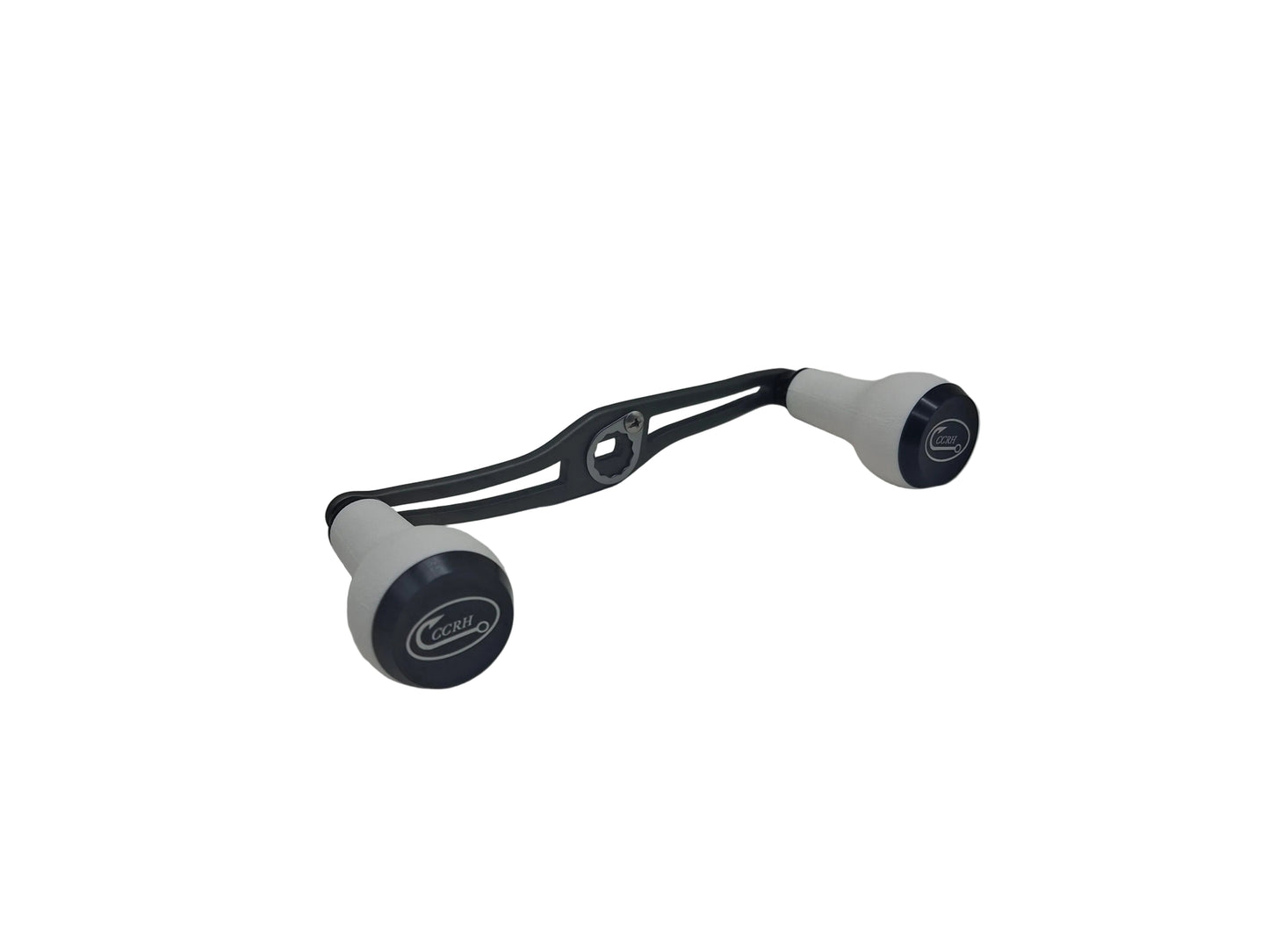 Lightweight Swept Aluminum Alloy Baitcasting Reel Power Handle 120mm with TPE Knobs