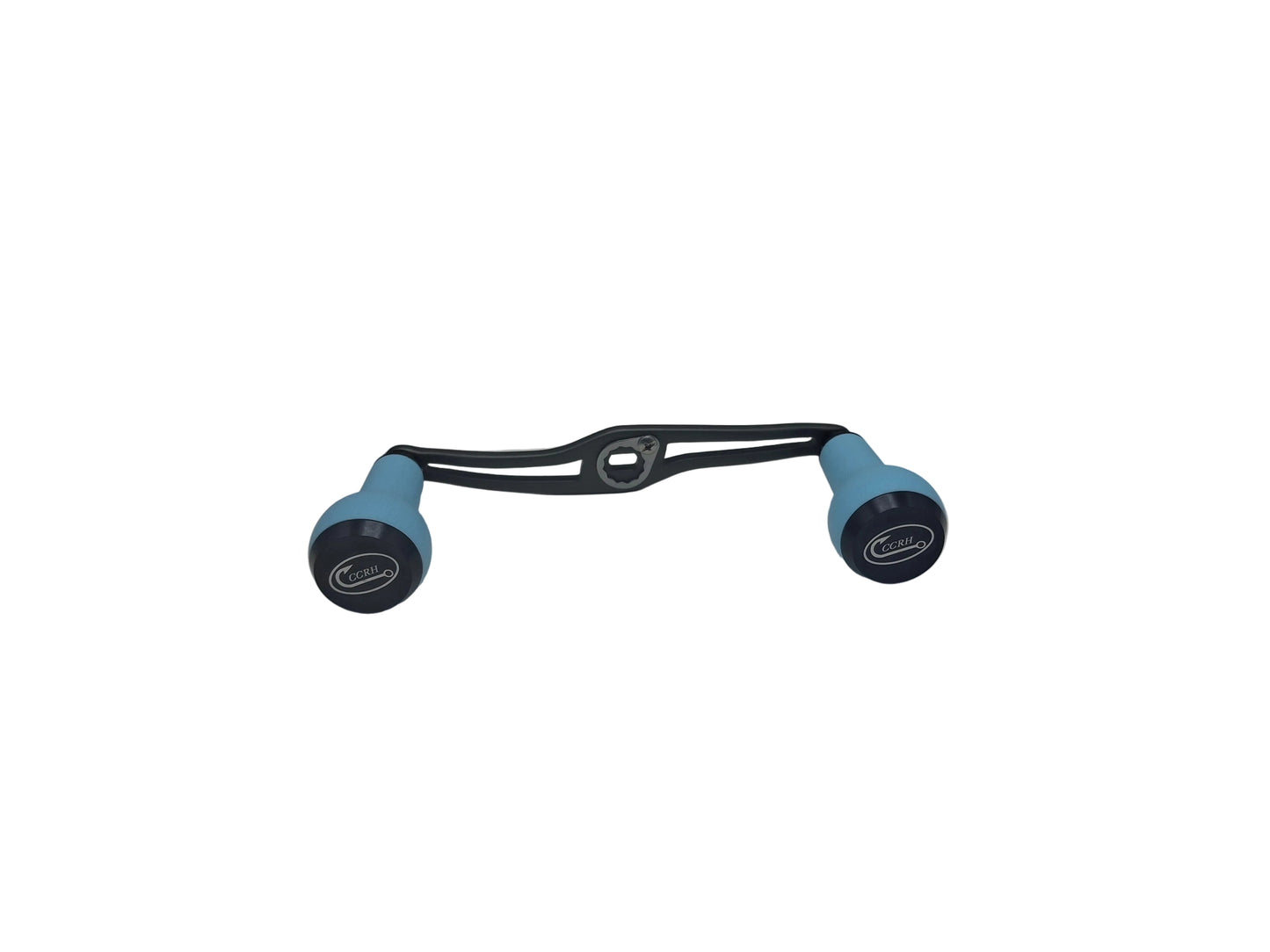 Lightweight Swept Aluminum Alloy Baitcasting Reel Power Handle 120mm with TPE Knobs