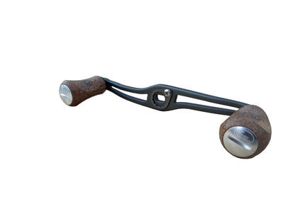Lightweight Swept Aluminum Alloy Baitcasting Reel Power Handle 120mm with Cork or EVA Foam Knobs