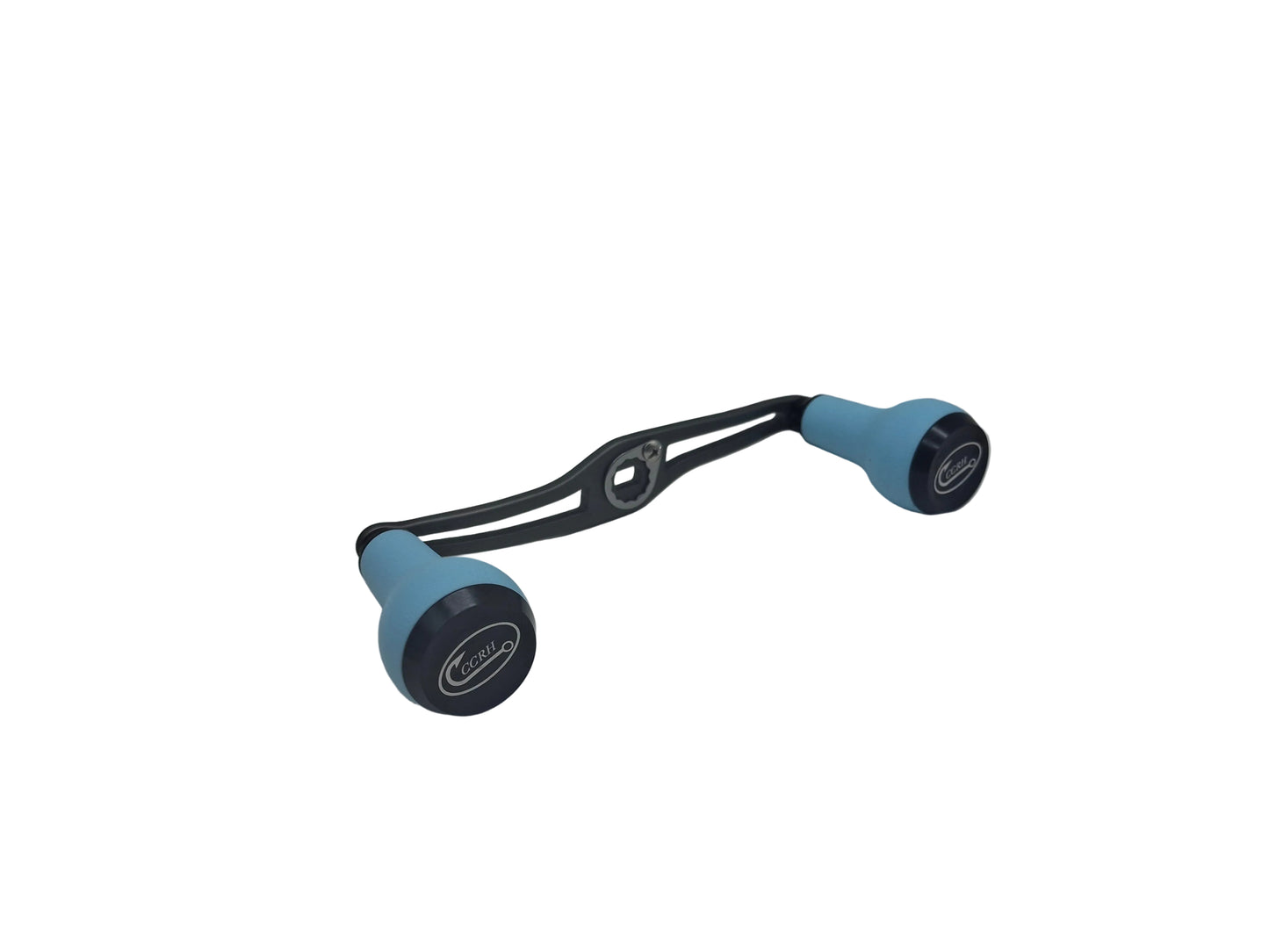 Lightweight Swept Aluminum Alloy Baitcasting Reel Power Handle 120mm with TPE Knobs