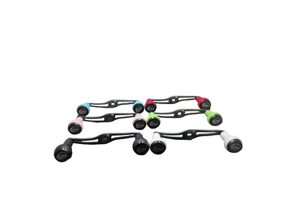 Lightweight Swept Aluminum Alloy Baitcasting Reel Power Handle 120mm with TPE Knobs