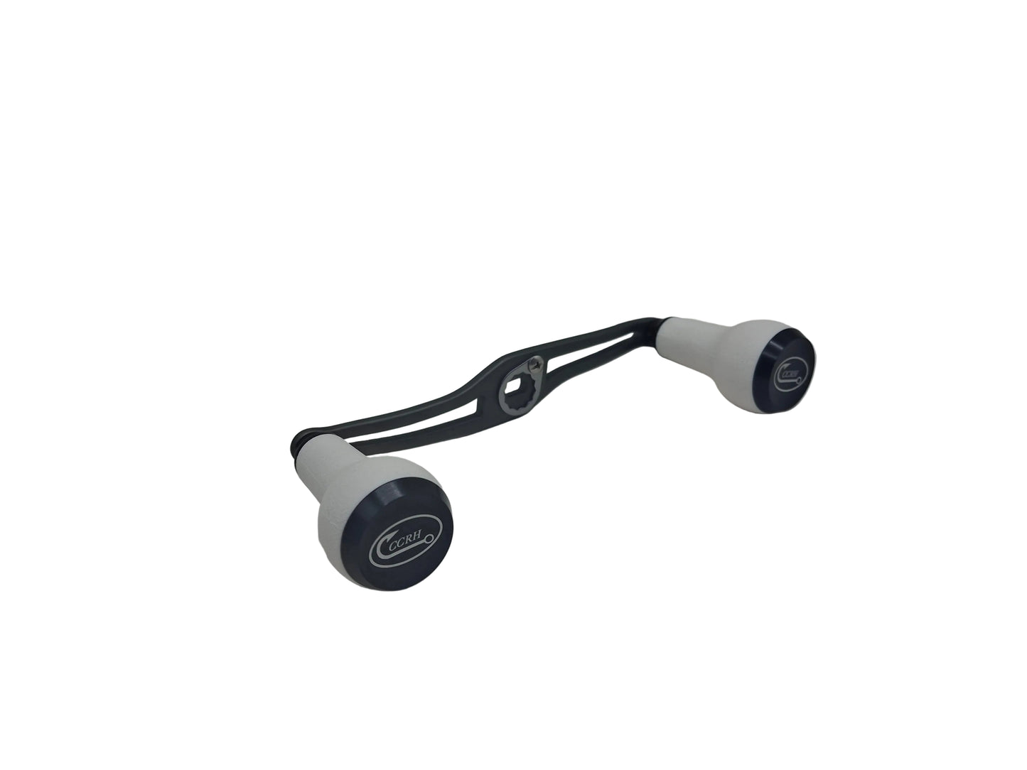 Lightweight Swept Aluminum Alloy Baitcasting Reel Power Handle 120mm with TPE Knobs