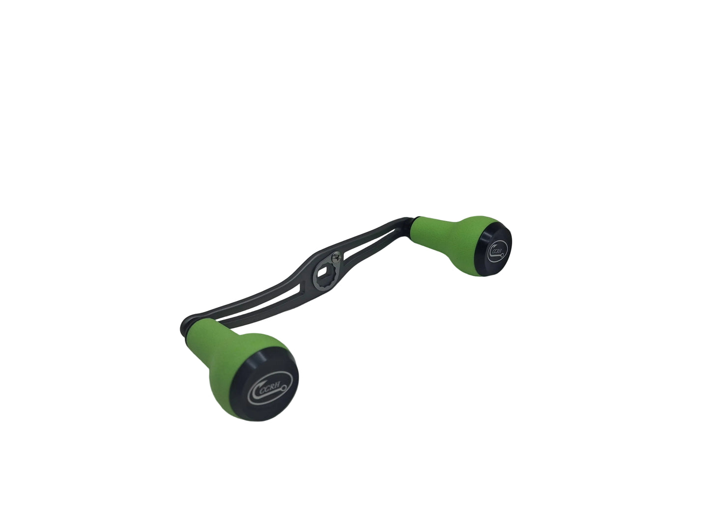 Lightweight Swept Aluminum Alloy Baitcasting Reel Power Handle 120mm with TPE Knobs