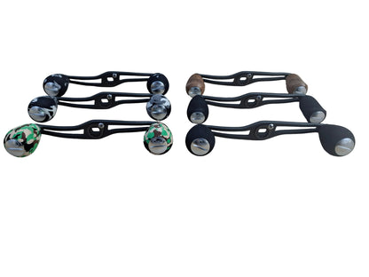 100mm Lightweight Aluminum Baitcasting Reel Handle – Cork or EVA Knobs – Cooper Custom Reel Handles