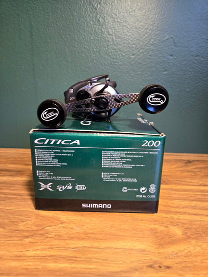 Shimano Citica 200 Baitcasting Reel w/ 95mm Carbon Fiber Handle